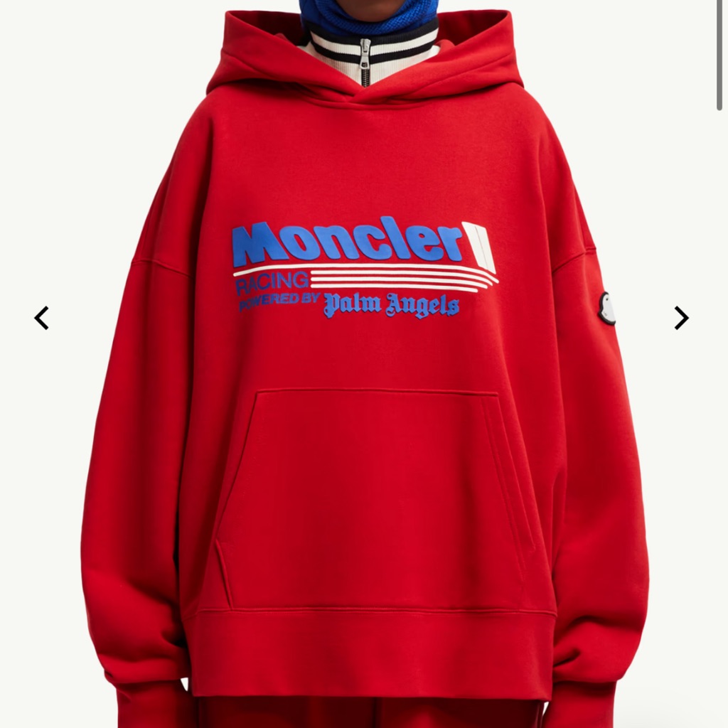 Moncler Red Retro Sweatshirt Hoodie